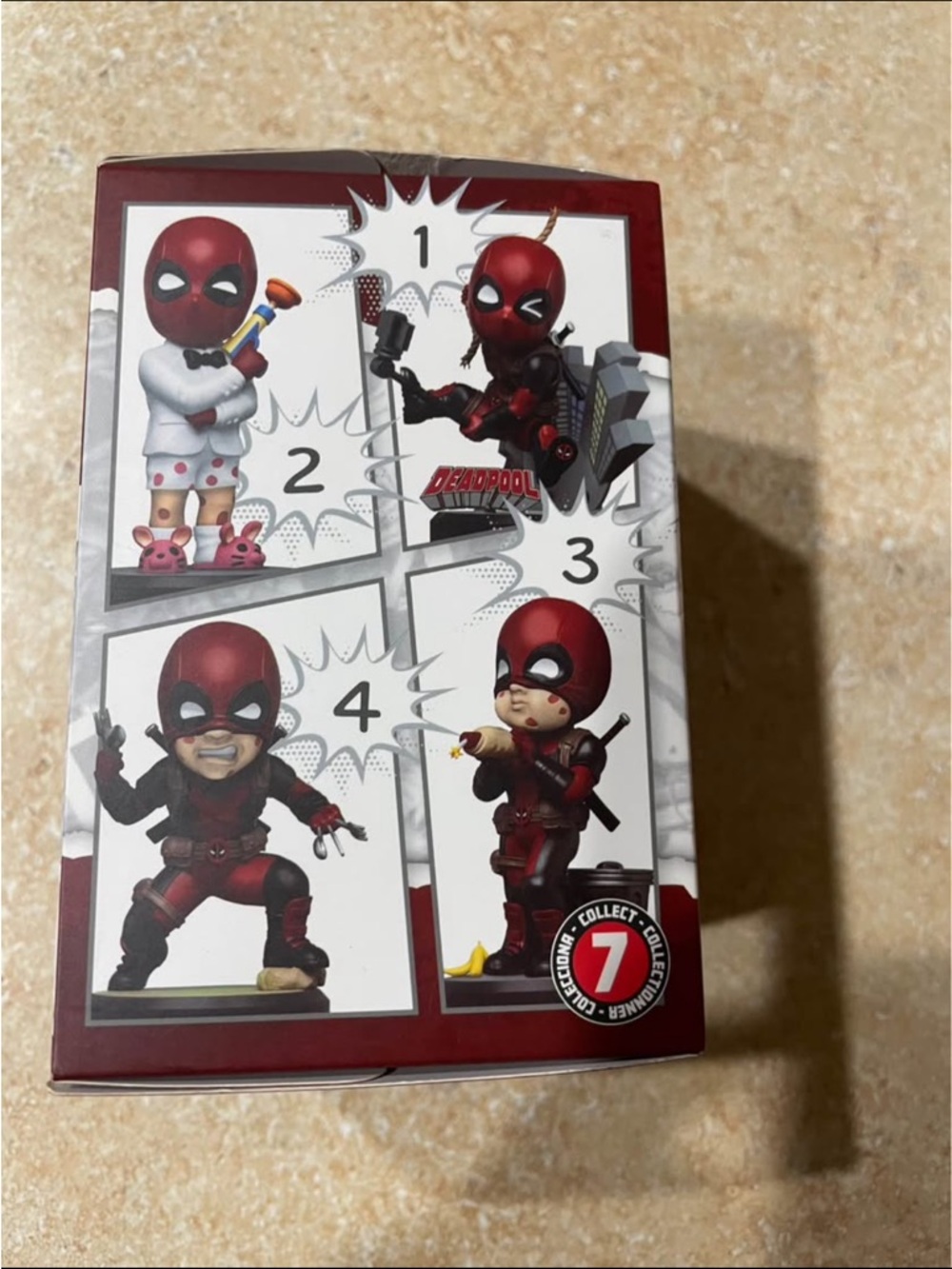 Marvel Deadpool Figure - Red and Black Hero Box Collectible - Picture 3 of 3
